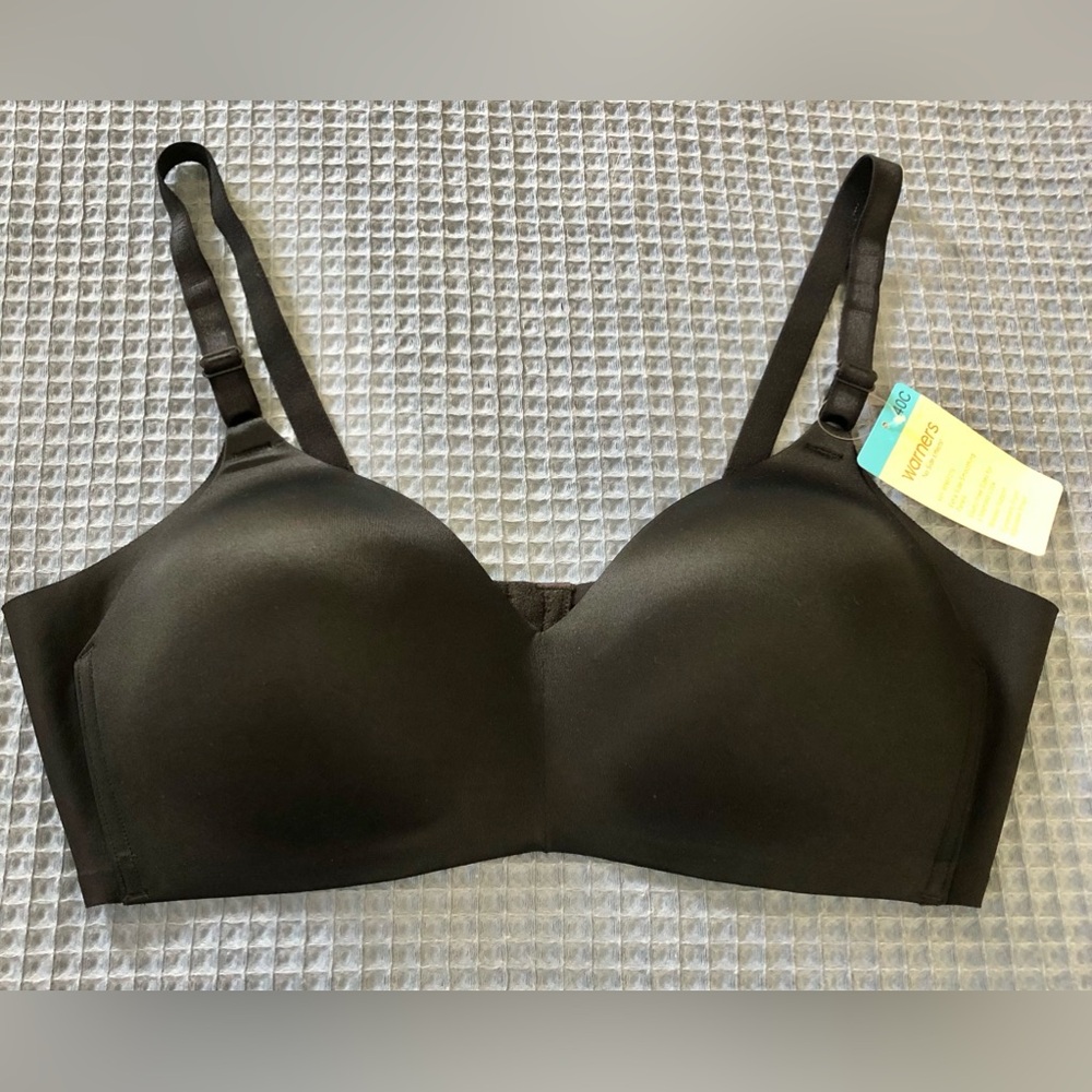 Warner's Black Smooth T-Shirt Bra
